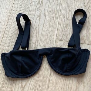 Weworewhat black bikini top. Size XS